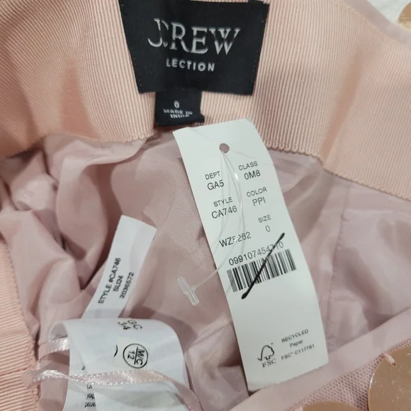 J Crew Collection circle-sequin mini skirt Sz 0 CA746 NWT - Picture 6 of 8